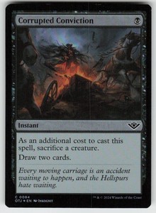 Corrupted Conviction (Foil) - Outlaws of Thunder Junction #84