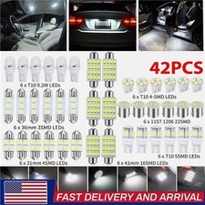42pcs Car Interior Led Light Bulbs For Dome License Plate Lamp Kit Accessories