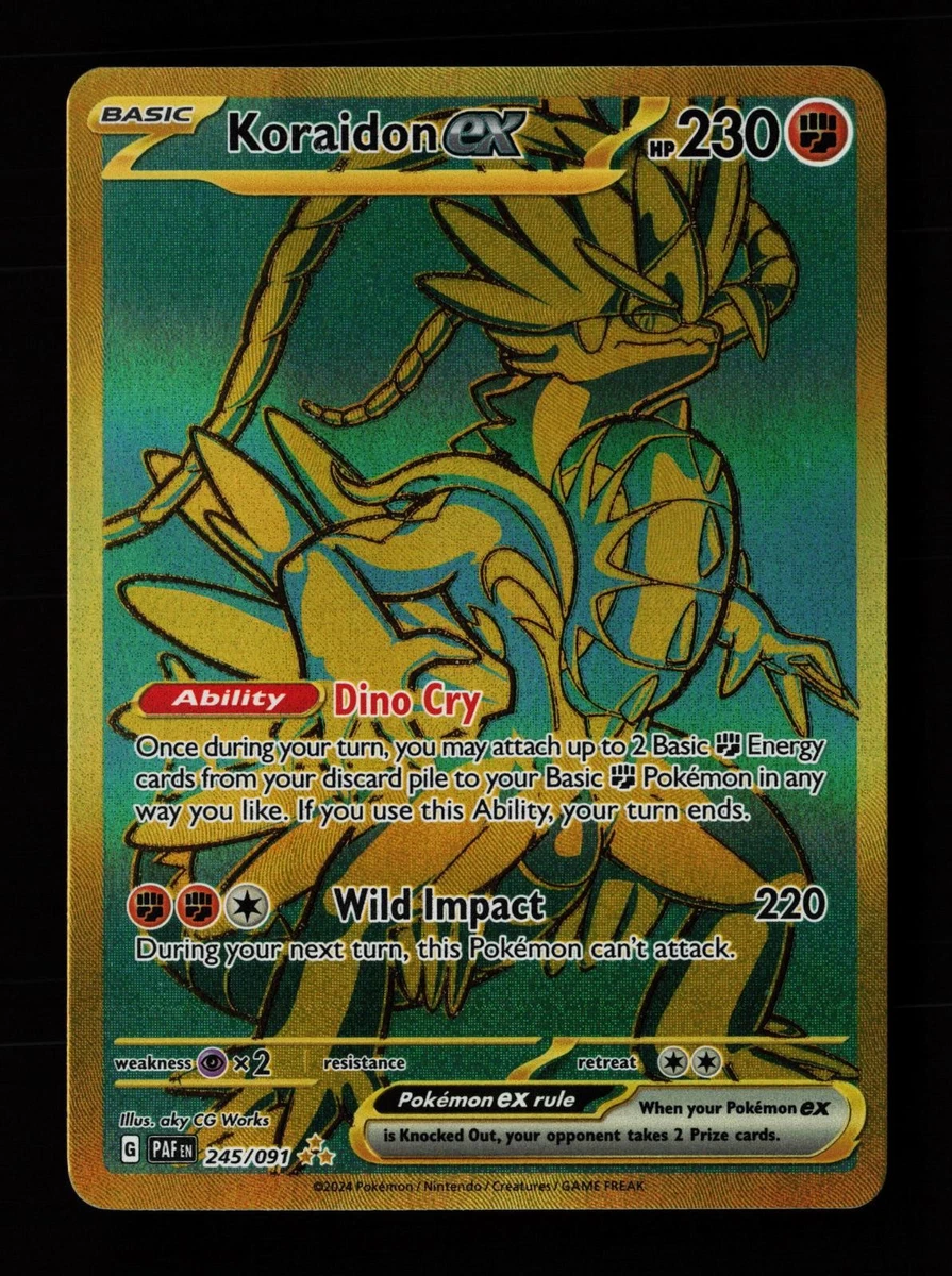 Caja De 10 Sobres Koraidon Ex 245/091 – Pokémon Ultraboost X Écarlate Et Violet 4.5 En Francés, Sin Duplicados