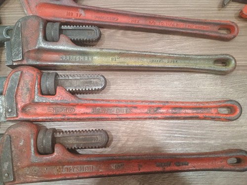 Vintage RIDGID No 17 Hex Pipe Wrench 5/8" to 1 1/4” Nut, Made in USA Lot E 110 - Picture 6 of 8