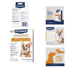 7 Way De-Wormer for Dogs, Oral Treatment of Tapeworm, Roundworm  Hookworm, D...
