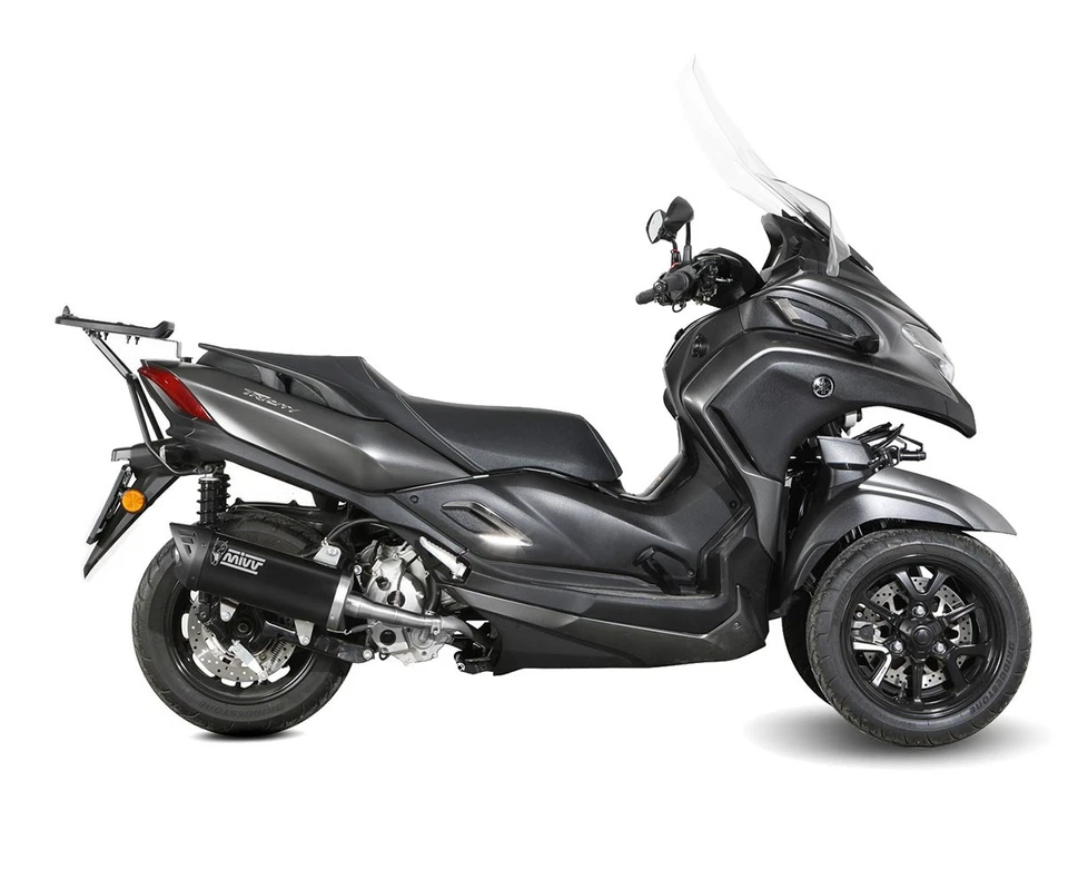 Terminale di Scarico Mivv MOVER Acciaio Nero per YAMAHA TRICITY 300 2021 > 2024 - Immagine 3 di 4