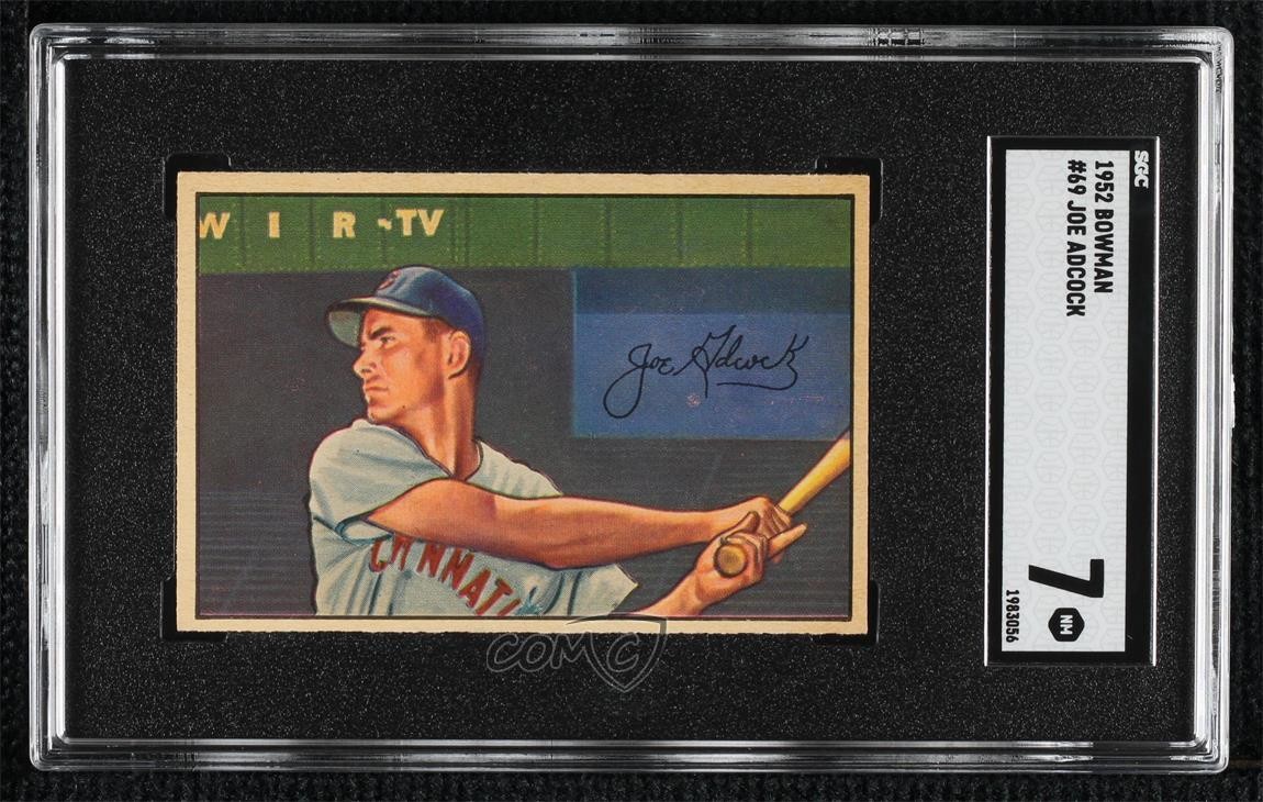 1952 Bowman Joe Adcock #69 SGC 7