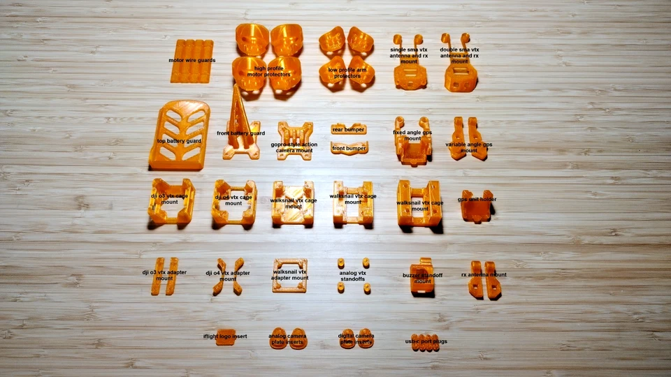 Extended TPU Pack for iFlight Nazgul XL5 ECO 5 Inch Freestyle Fpv Drone - Image 3 of 3