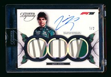 2025 Topps Dynasty F1 #SDTRA-LSTI Lance Stroll Black Triple Patch Autograph #1/2
