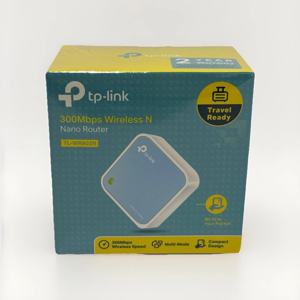  TP-Link Wireless Portable Travel Router TL-WR802N WiFi Bridge Range Extender  - Image 2 of 4