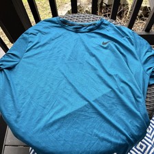 Nike Pro Dri-Fit Men’s Teal Short Sleeve Crew Neck Stretch Pullover T-Shirt  XXL