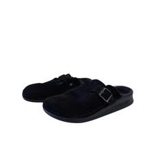 Birkenstock Tatami Black Suede Comfort Clog Women's 8 Slip On Shoes 