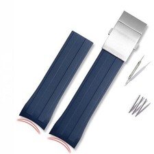 For Citizen Blue Angel 2nd Generation JY8078 Curved 22mm Watch Band Strap Rubber