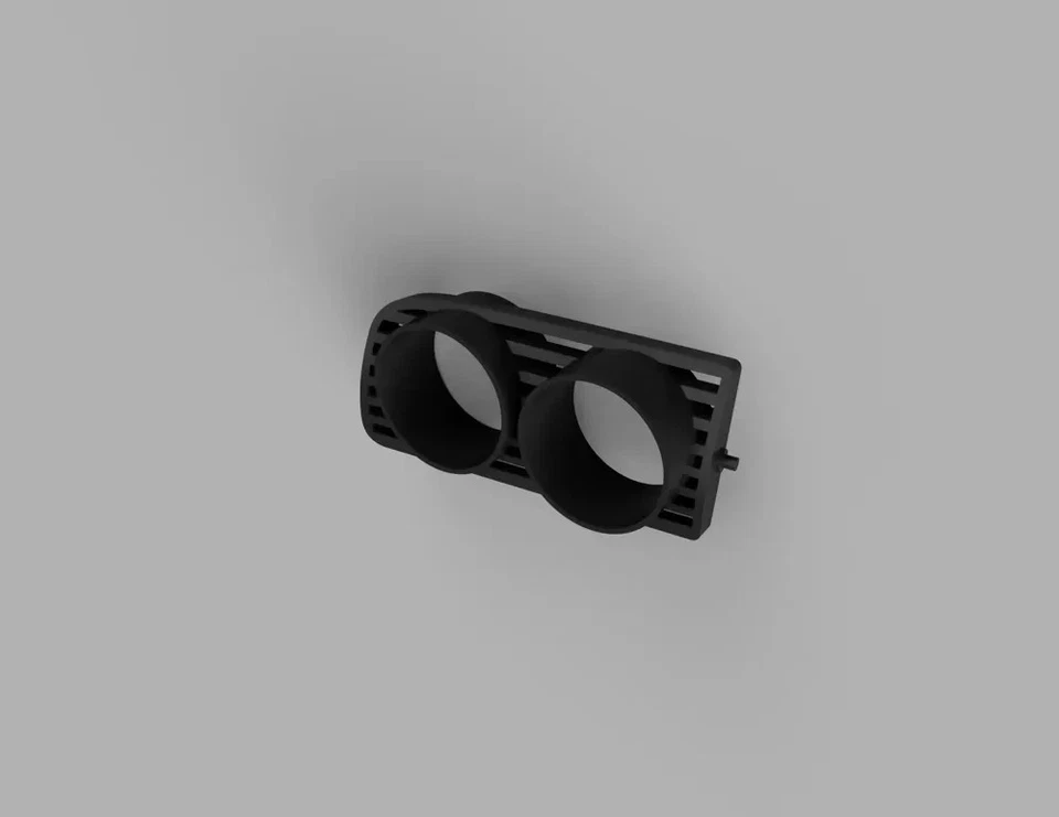 Kunststoff Honda Civic EP3 Double Gauge Display Halter - linke Armaturenbretthalterung - schwarz - Bild 2 von 4