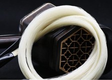 32'' Natural White Horse Hair Mongolia Tail Viola Cello Erhu Bow Hairs B