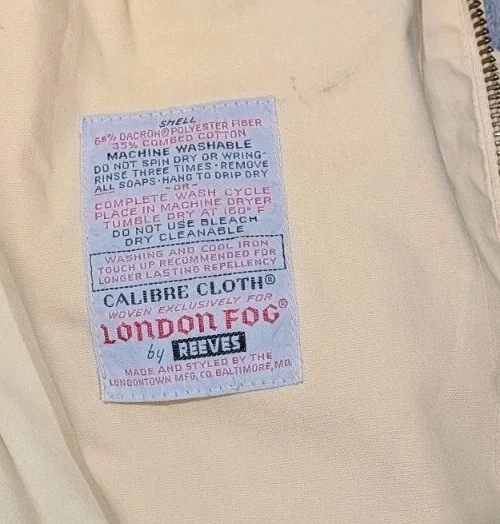 Chaqueta cortavientos vintage London Fog talla 44 regular para hombre años 80 amarilla informal bombardero Foto 3 de 4