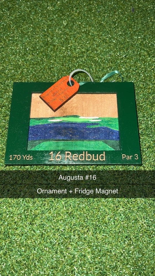 Conjunto Masters ímãs e ornamentos AUGUSTA NATIONAL golfe Berckmans Place Amen Corner - Imagem 2 de 4