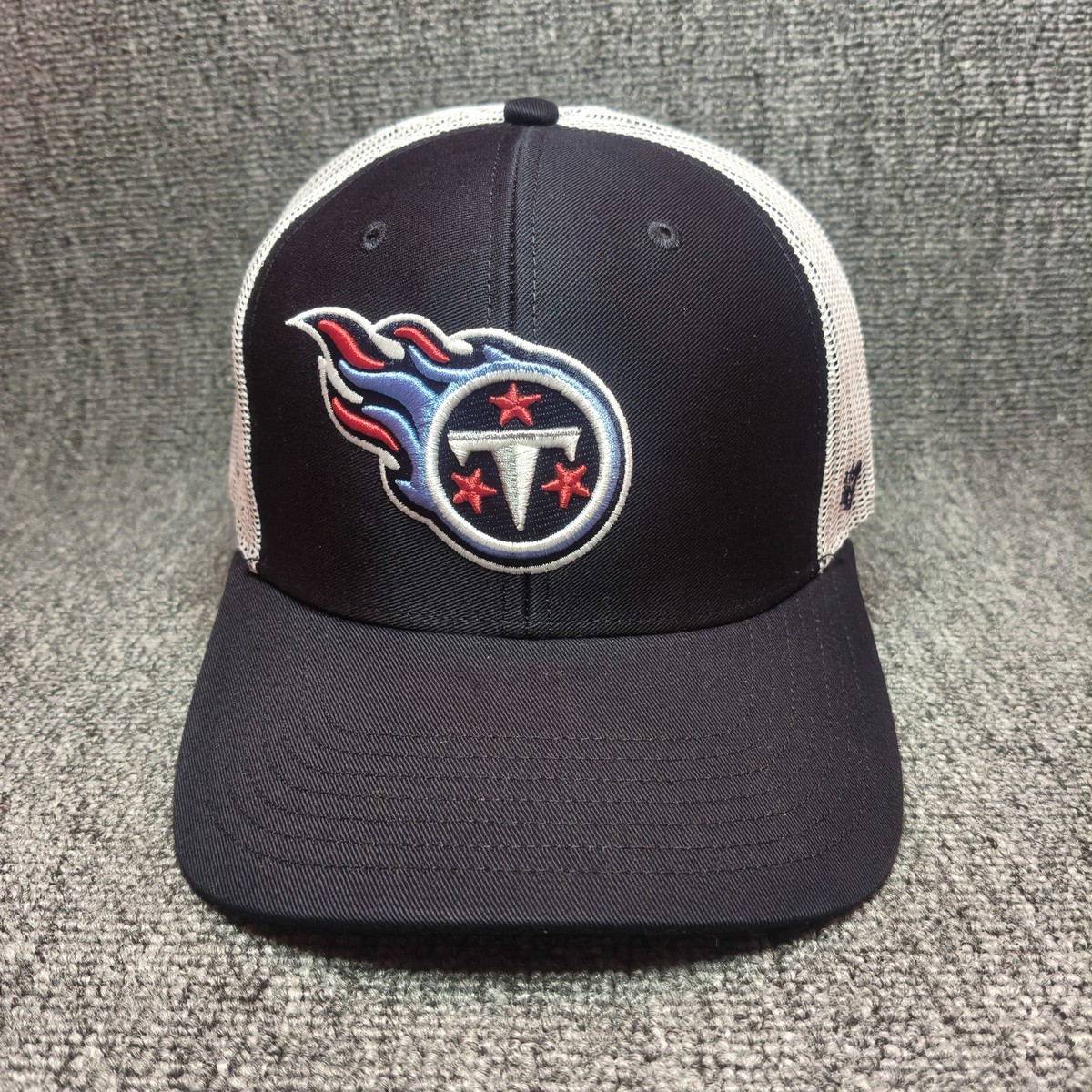 '47 Brand Tennessee Titans NFL Trucker Hat Navy Blue White Strapback