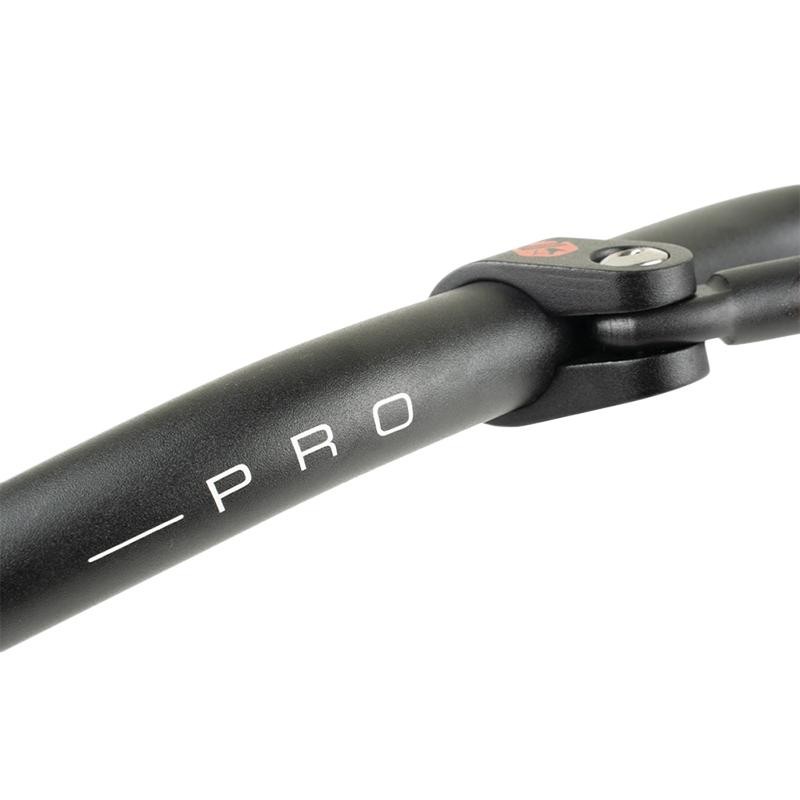 Guidon 50 a boite KRM Pro Ride 22,2mm : pièce de rechange alu pour mécaboite AM6 et Derbi noir rouge