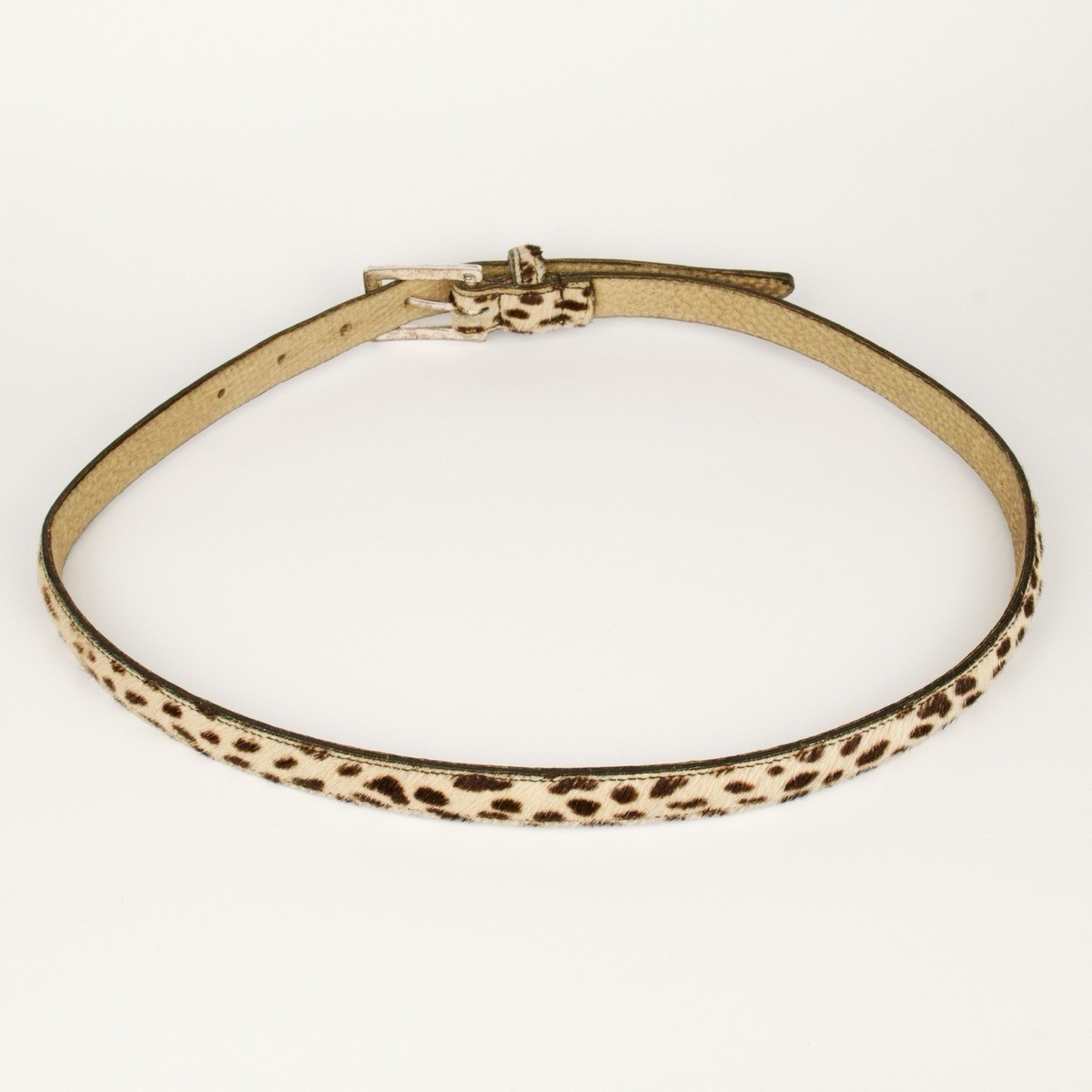 9Os Y2k Vintage Leopard Cheetah Print Thin Genuine Leather 