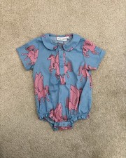 MINI RODINI Pegasus Woven Bodysuit 80/86 Us 9M-1.5yr 