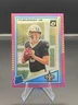 2025 Donruss #304 Tyler Shough Optic Rated Rookies Preview Pink