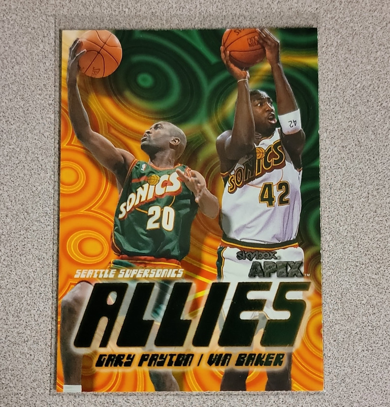 SkyBox Apex 1999-00 Allies Insert Gary Payton Vin Baker SuperSonics 12/15A
