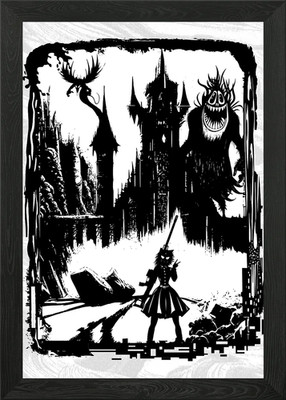 Monsters Control 4 gerahmte Wandbilder Poster Leinwanddruck Bild