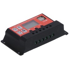 30A 12V 24V PWM Solar Panel Controller Intelligent LCD Display MPPT Battery AP9