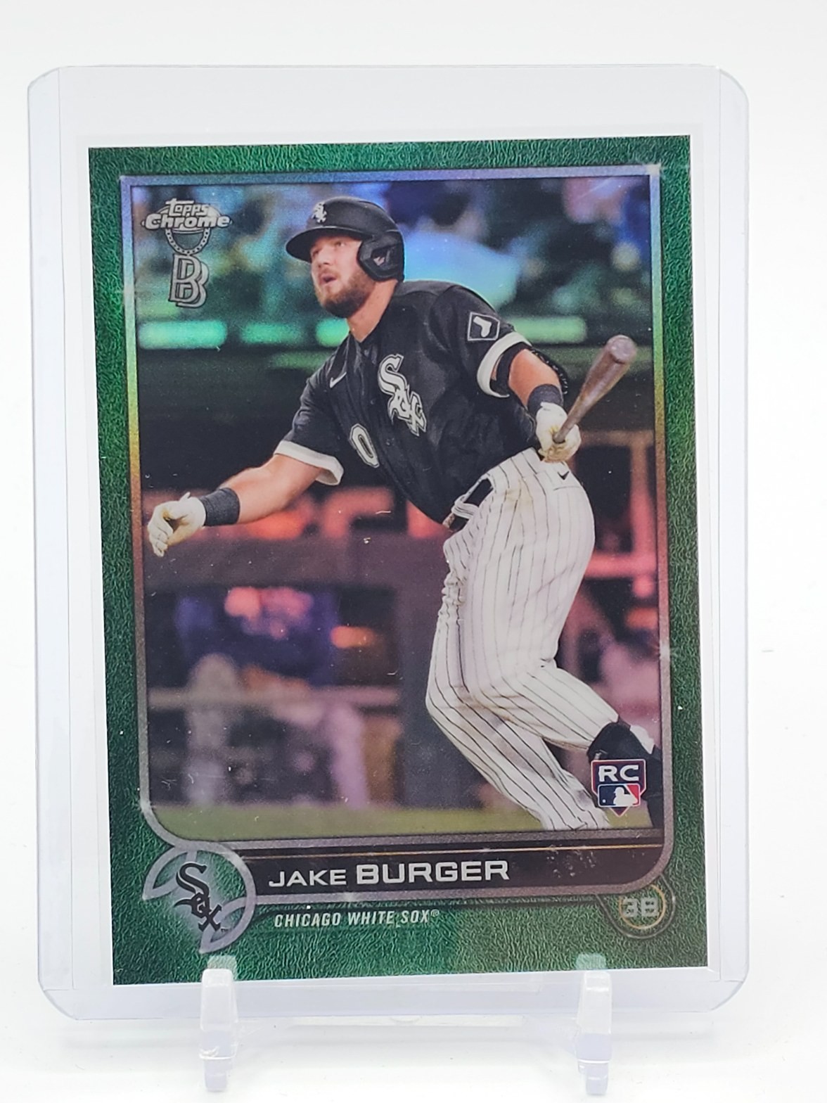 JAKE BURGER 2022 TOPPS CHROME GREEN REFRACTOR ROOKIE /99 #29 WHITE SOX Q5537