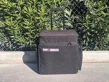 CROP IN STYLE XXL Rolling Tote Scrapbook Art Craft Storage Organizer Luggage Bag