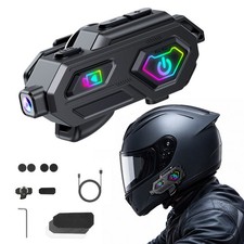 Bluetooth Helmet Motorcycle Helmet Camera Bluetooth 5.3 Headset 600M Intercom FM