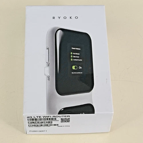 New Ryoko 4G LTE WiFi Hotspot Router Black Portable BRAND NEW OPEN IN BOX video thumbnail