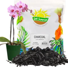 Horticultural Charcoal for Indoor Plants (8 Quarts), Hardwood Soil Additive 
