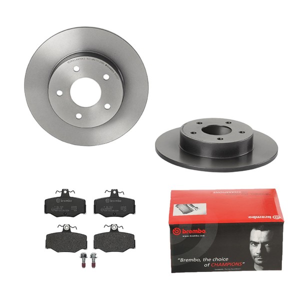 Brembo Bremsscheiben Ø278Mm + BremsbelÄGe Hinten FÜR Nissan Almera Tino V10-image