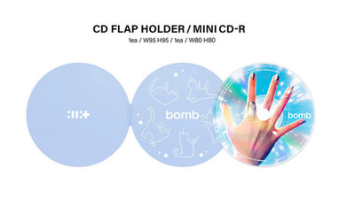 ILLIT BOMB 3rd Mini Album MERCH Ver/Mini CD+Earphones+3Sticker+5