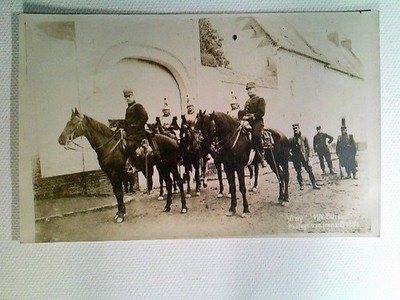 Vimy, Offiziers-Patrouille, Nordfrankreich, Foto AK, ungelaufen Feldpost 1916