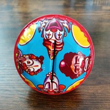 Vintage 1950  s Clown Tin Litho Noisemaker Great Condition
