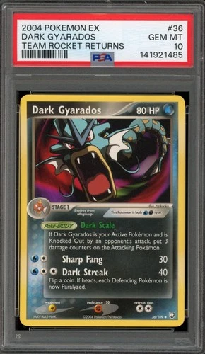 Pokemon Dark Gyarados EX Team Rocket Returns #36 PSA 10 Gem Mint