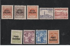 Poland /Port Gdańsk (1925-38)- Lot of good MH stamps VF