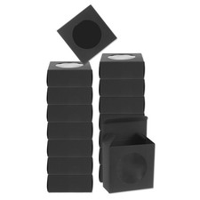 16Pcs Soap Packaging Boxes 3.7 x 3.7 x 1.5 Inch(Black)