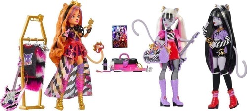 Mattel Monster High Dolls, the Hissfits Band three-Pack With Toralei Stripe,... - Picture 4 of 6
