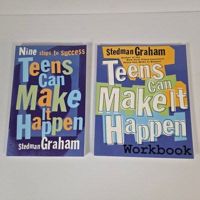Teens Can Make It Happen + Workbook Stedman Graham 2000 2001 Self-Help Success