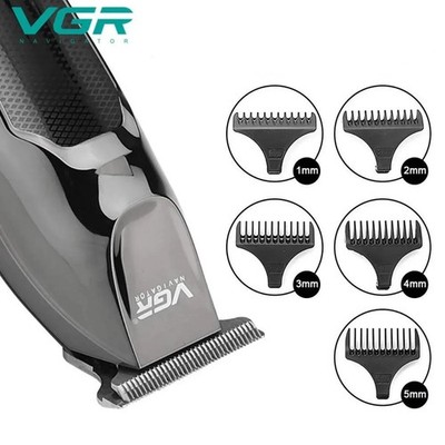 VGR Hair Clipper Zero Cut T-Blade Travel Lock Trimmer V-070