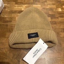 Calvin Klein Jeans Mono Beanie - Camel - One Size BNWOT