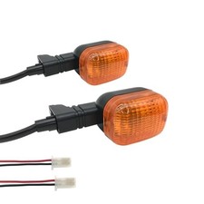 2Pcs Rear Motorcycle turn signals Winker Indicators light Compatible With Amber