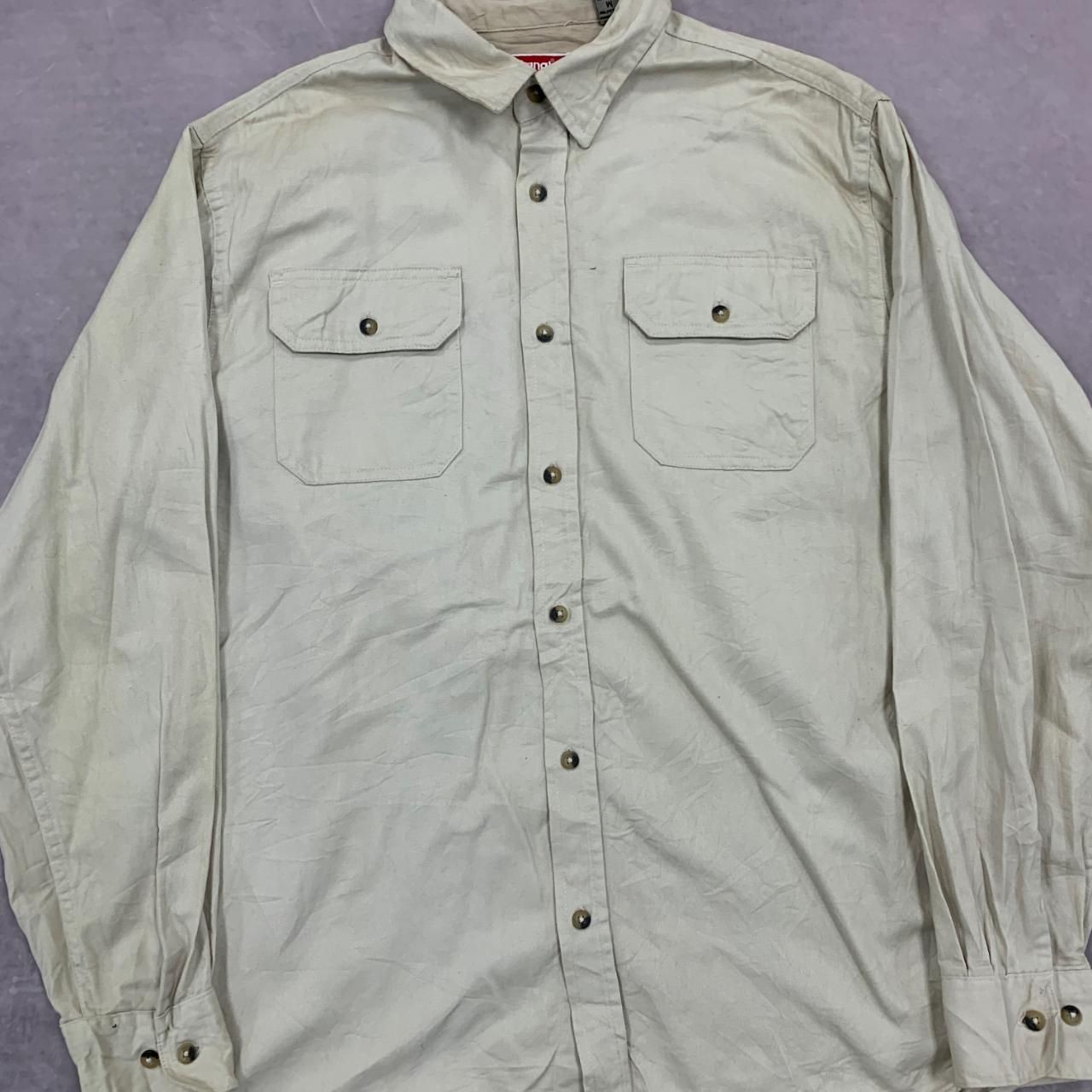 Wrangler Shirt long sleeve shirt with chest pockets Men's M thumbnail 2