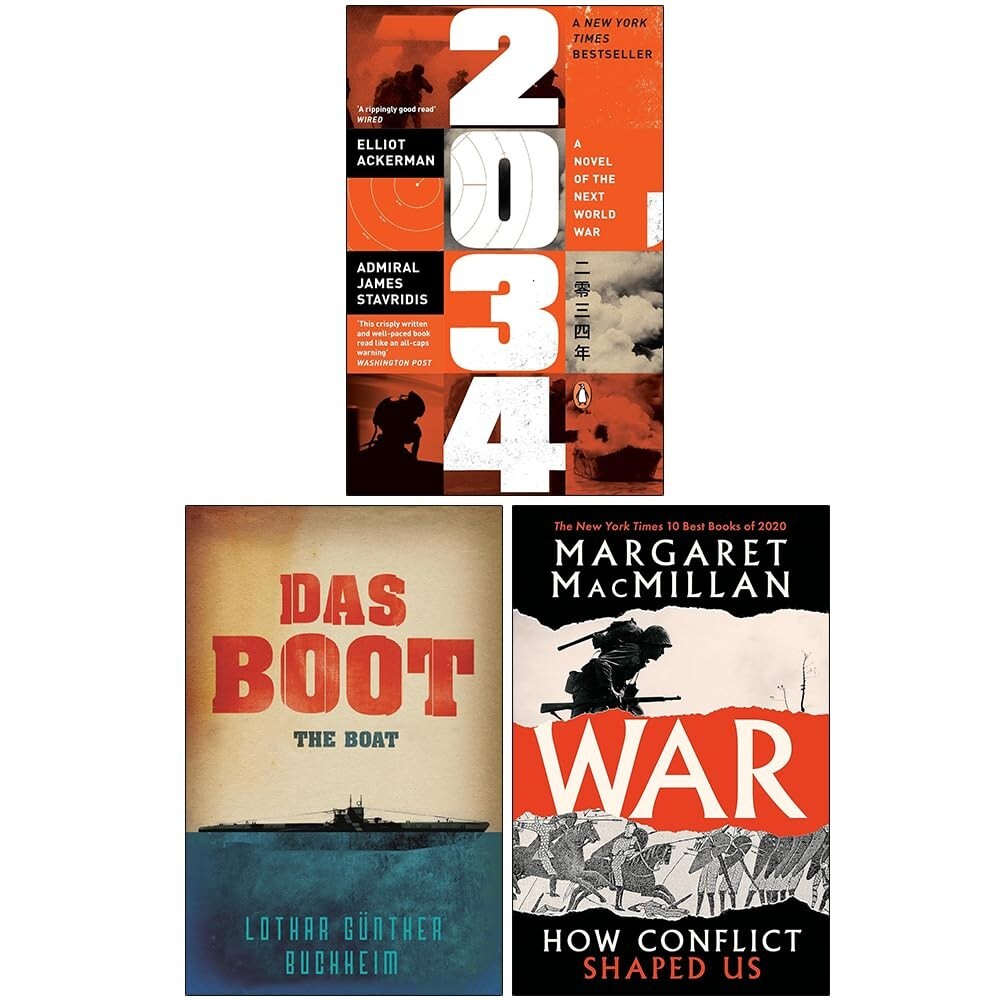 Admiral James Stavridis Elliot Ackerman Unisex 2034: A Novel Of The Next World War, Das Boot & More 3 Books Collection Set - Fiction - Mixed Format - Image 3