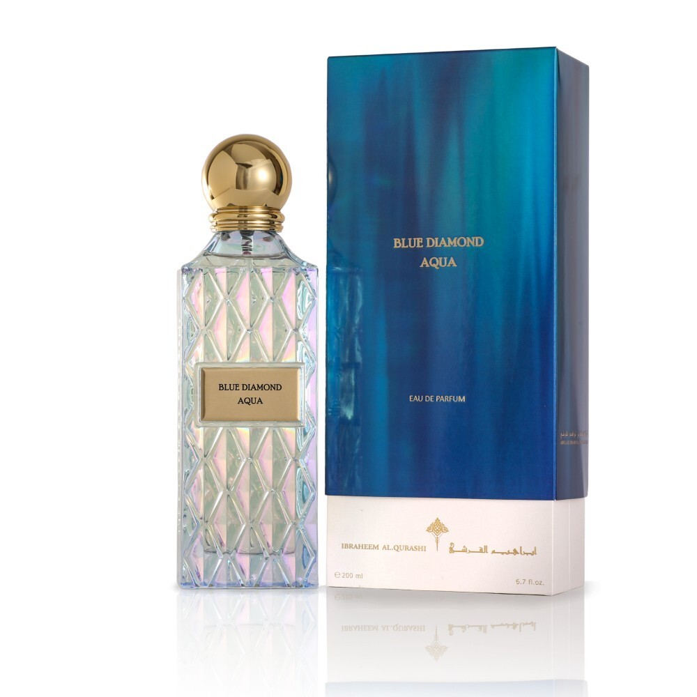Blue Diamond - Aqua by Ibraheem Al Qurashi 200ml Spray - Free