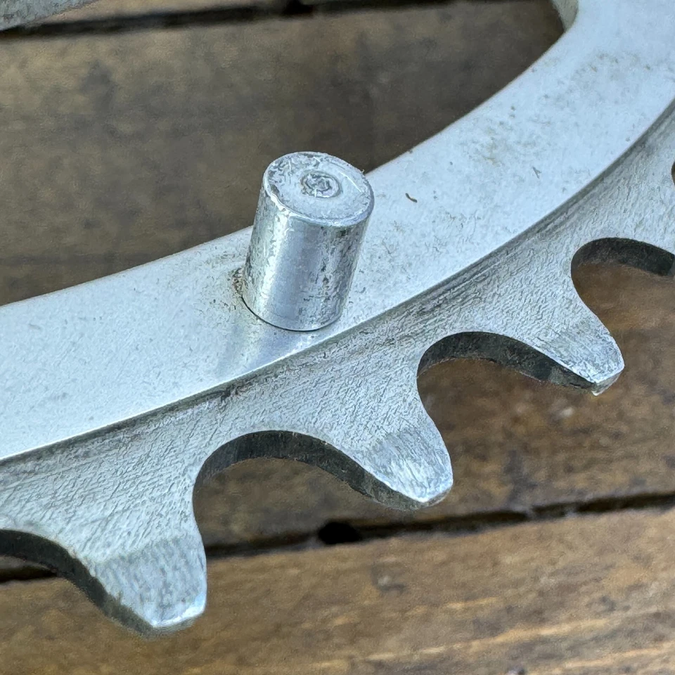 Vintage Campagnolo 54t Chainring 144 BCD Patent 54 Tooth Alloy Campy Italy - Image 2 of 4