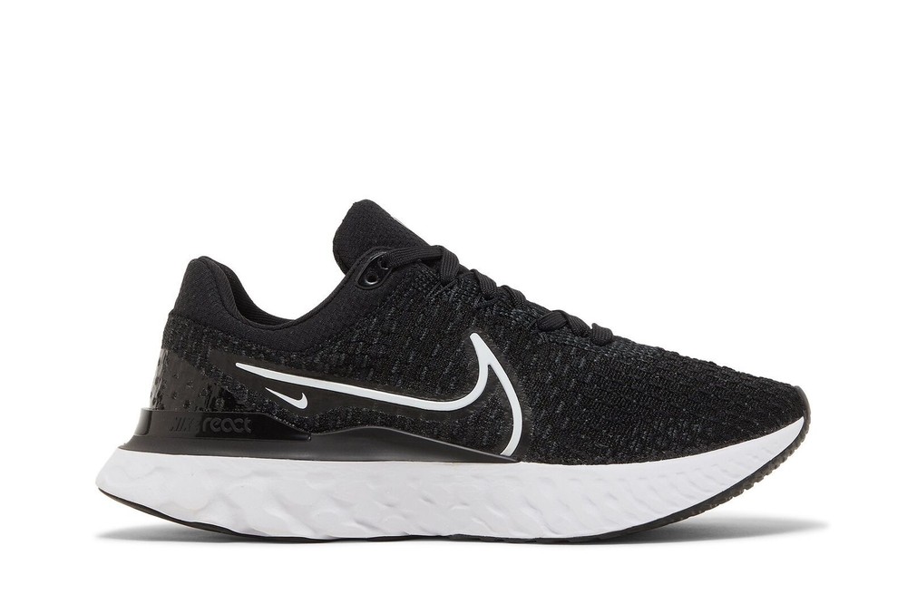Nike wmns react infinity run flyknit 3 black white running shoes dd3024-001