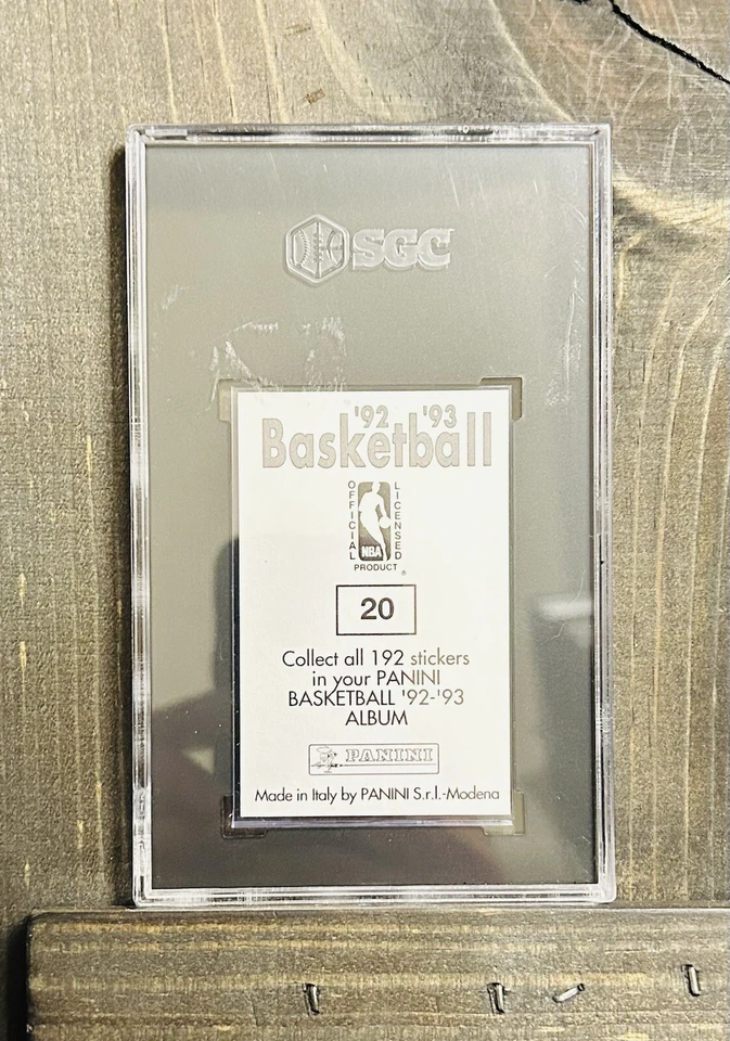 Pegatinas Panini 1992-93 Michael Jordan #20 grado SGC 9 como nuevas raras Foto 2 de 2