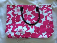 Pink White Floral Weekender Tote Carry All from Macys XL GWP