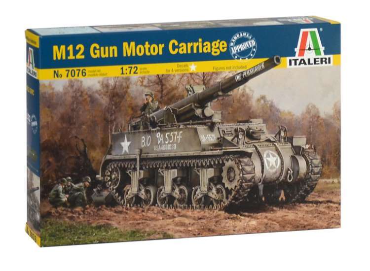 Italeri 1/72 7076 M12 Motor Gun Carriage